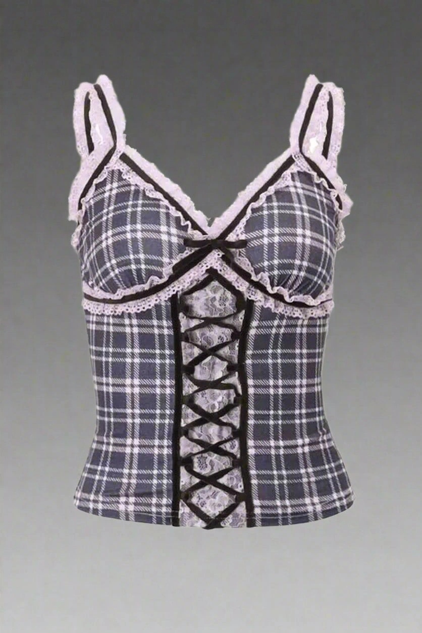 Barróg Fíor Leis an mBarr Plaid Patchwork Lása Dathúil, Draíochtach agus Sofhreagrach